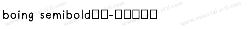 boing semibold字体字体转换